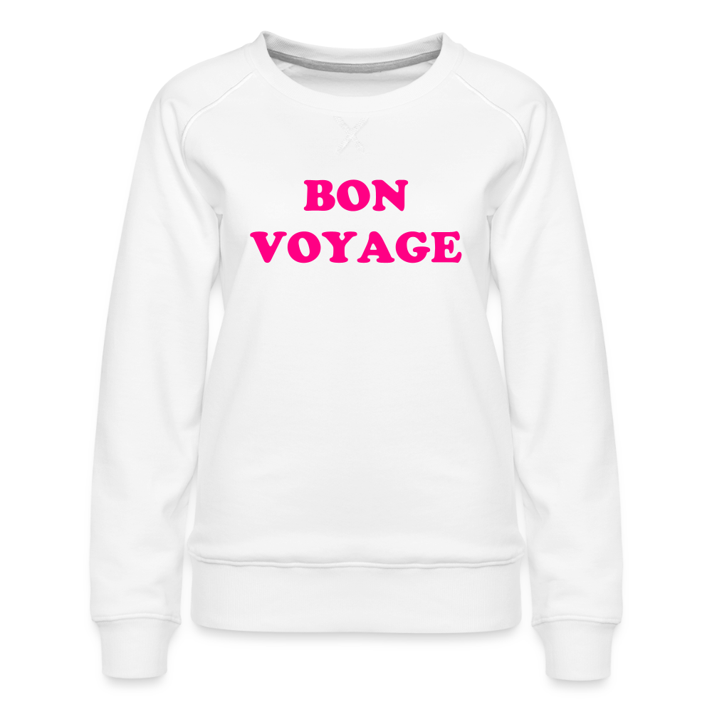 Bon Voyage Women’s Premium Sweatshirt - white