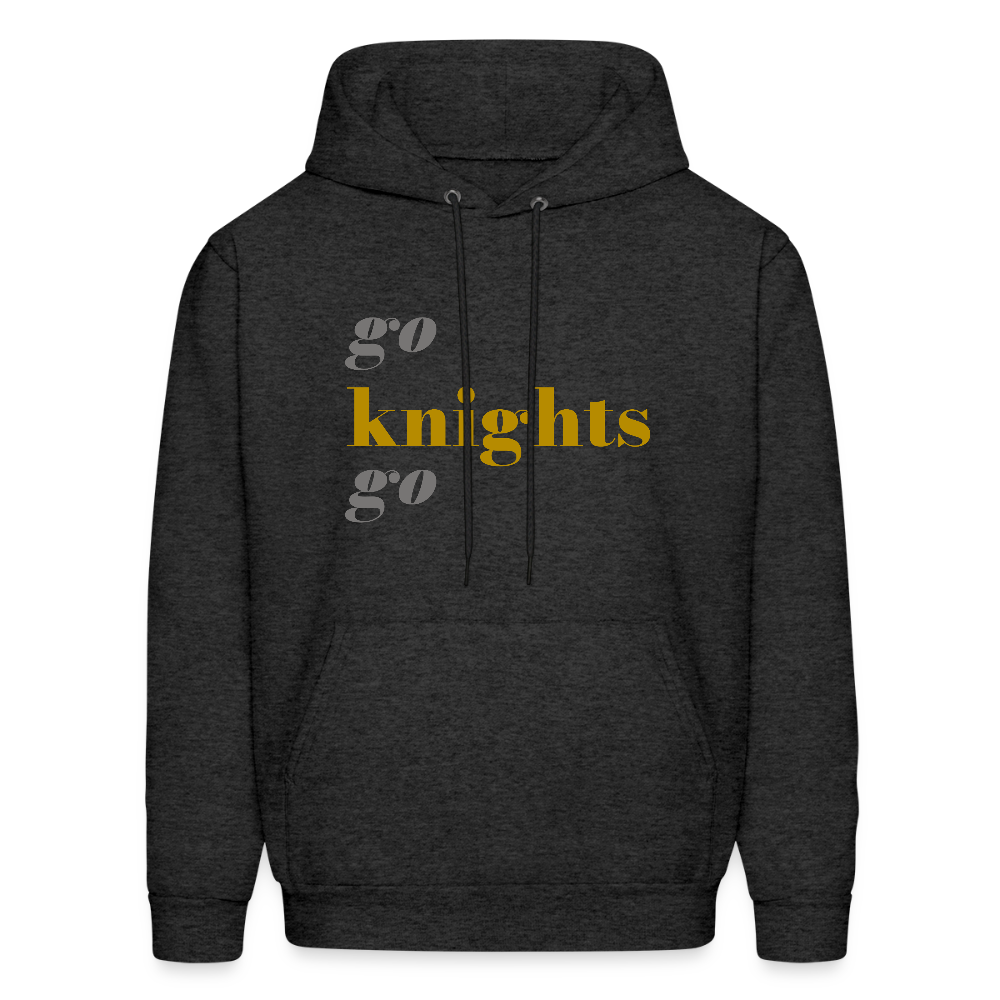 Go Knights Go Men's Hoodie - charcoal grey