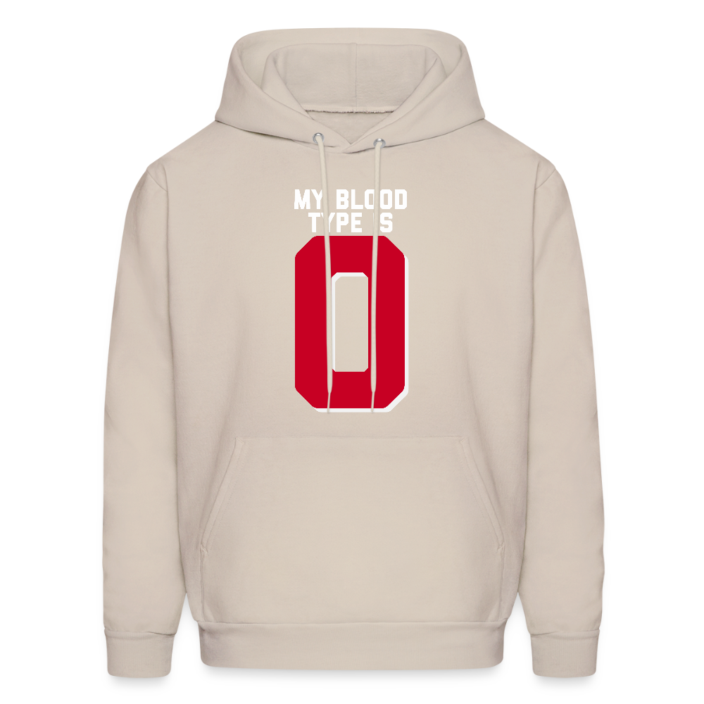 My Blood Type is O Men's Hoodie - Sand