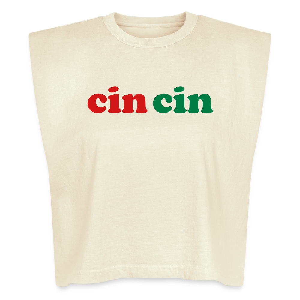 Cin Cin American Apparel Women's Muscle Tank - faded cream