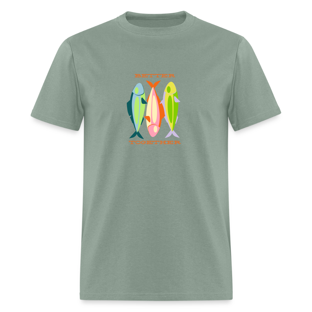 Better Together Sardines Unisex Classic T-Shirt - sage
