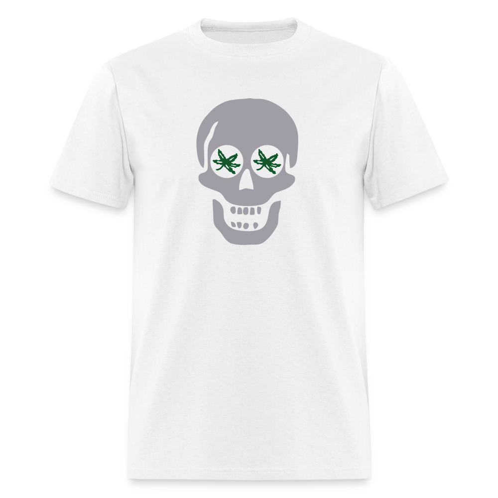 Skull BuckEYES Unisex Classic T-Shirt - white