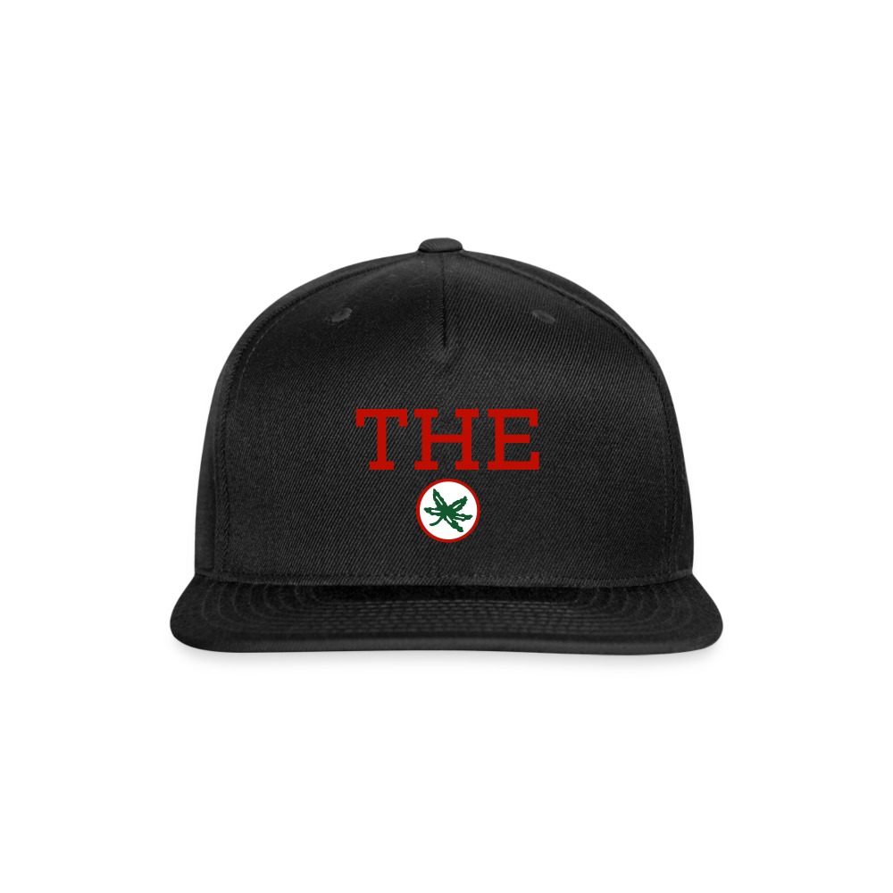 THE with Buckeye Leaf Snapback Baseball Cap - black