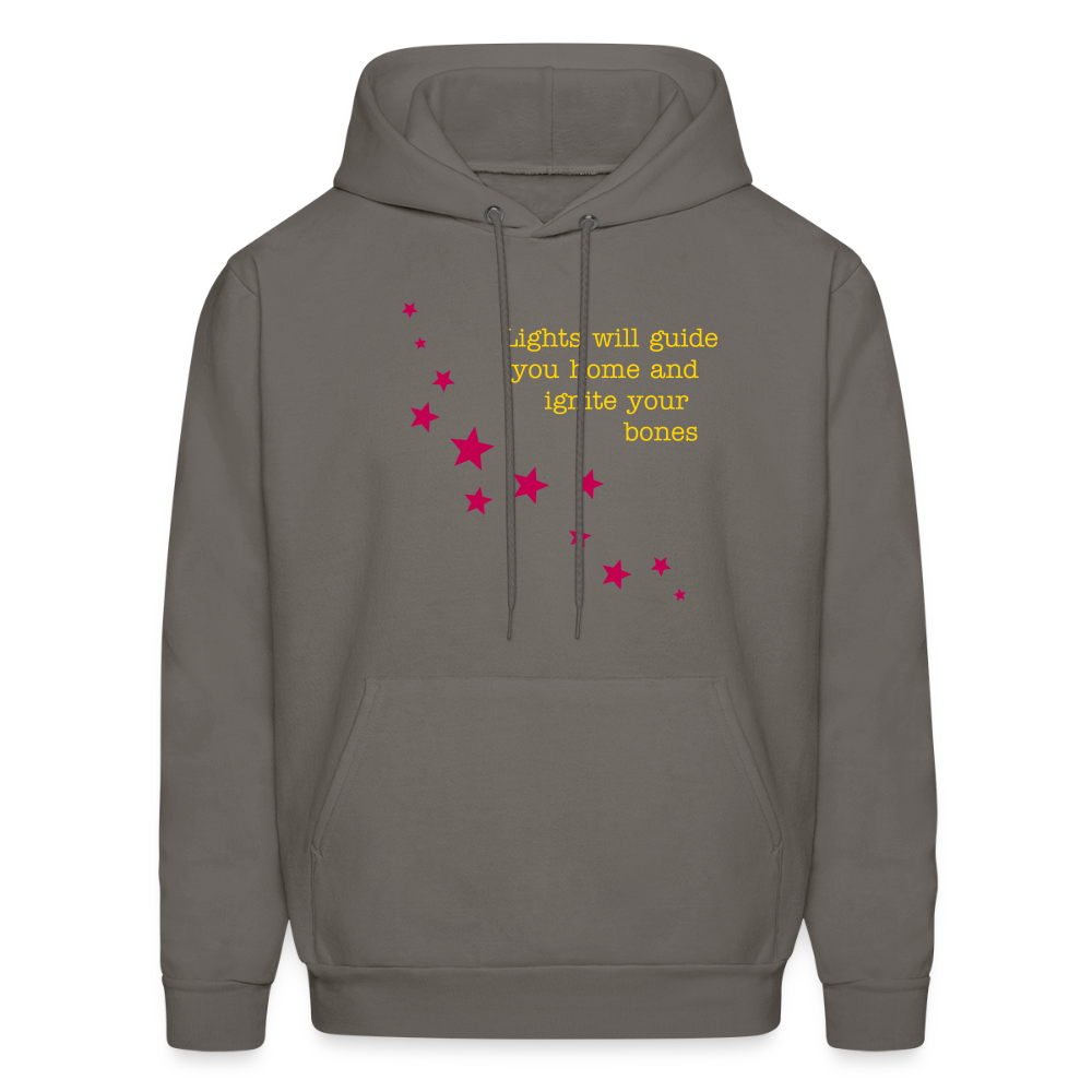 Lights Will Guide You Home Fix You Coldplay Men's Hoodie - asphalt gray