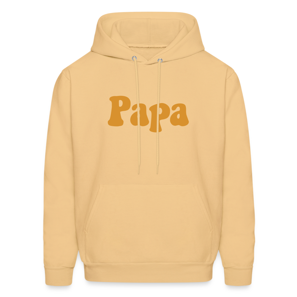 Papa Men's Hoodie - light gold