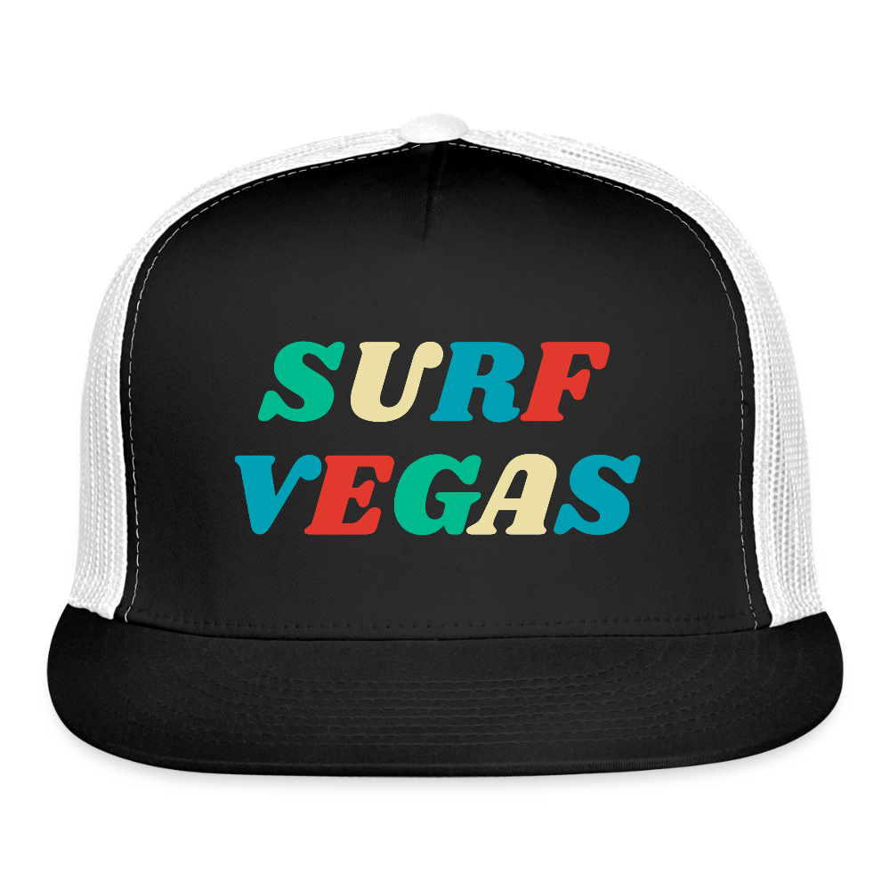 Surf Vegas Trucker Hat - black/white