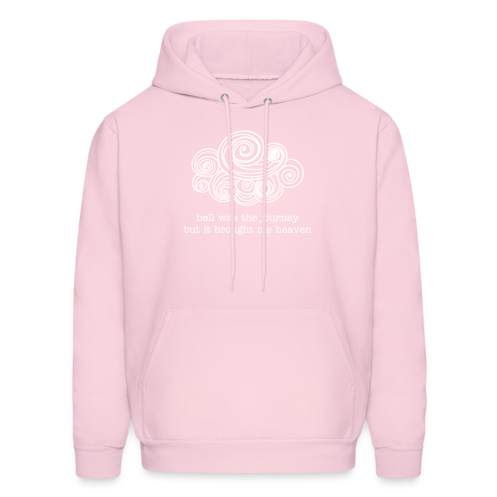 hell was the journey but it brought me heaven Men's Hoodie - pale pink