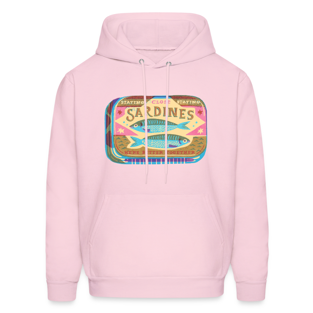 Sardines Better Together Men's Hoodie - pale pink