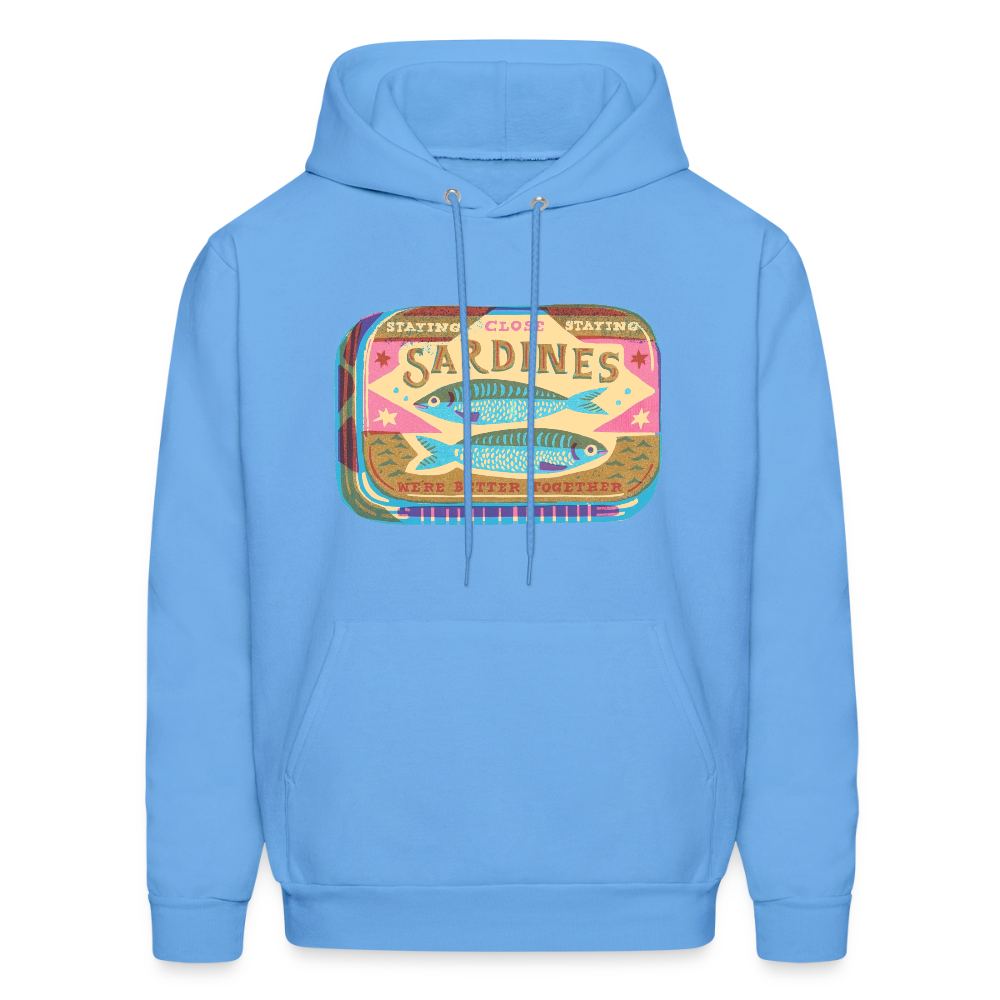 Sardines Better Together Men's Hoodie - carolina blue