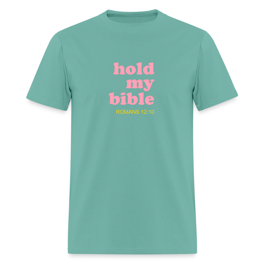 Hold My Bible Men's T-Shirt | GILDAN 5000 - aquatic