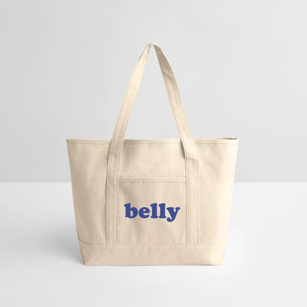 Personalized Large Canvas Deluxe Tote - natural