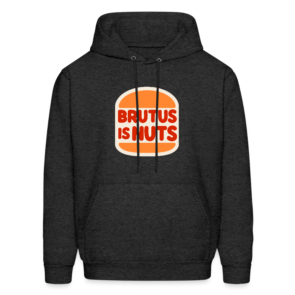 Brutus is Nuts Men's Hoodie - charcoal grey
