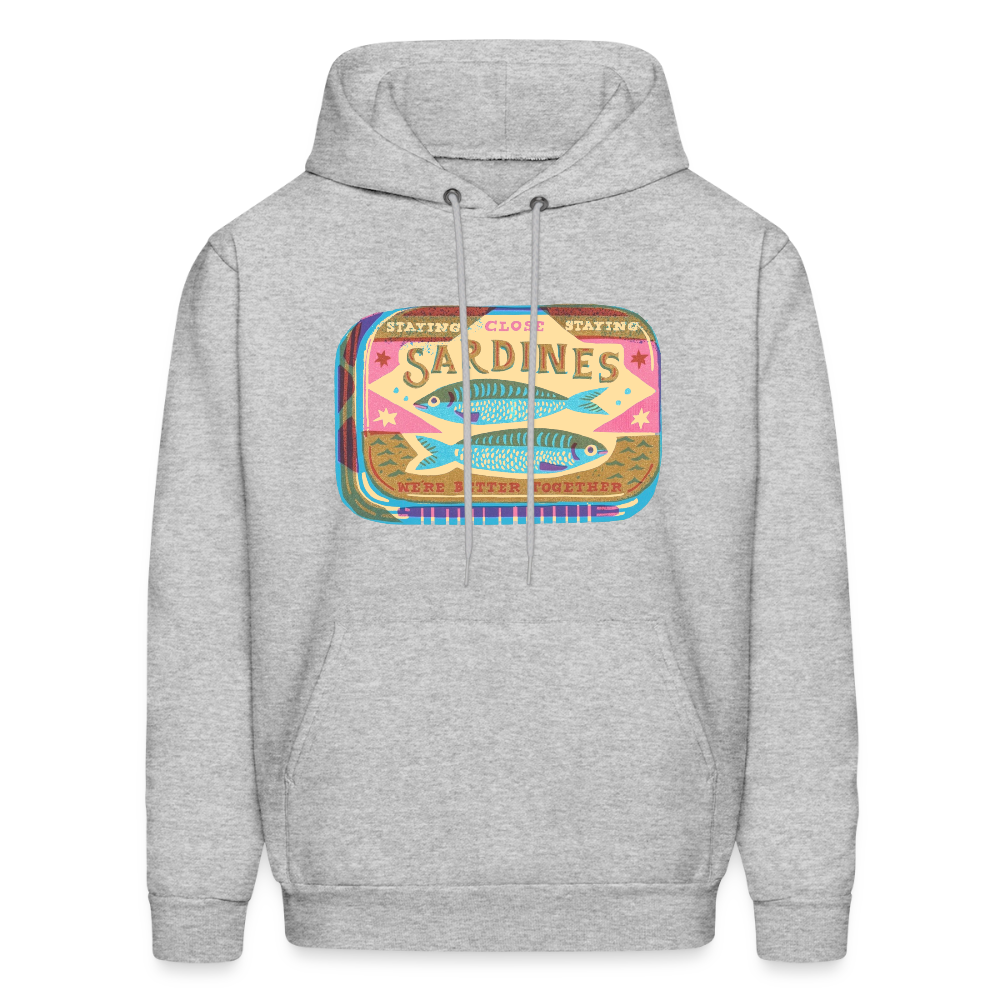 Sardines Better Together Men's Hoodie - heather gray