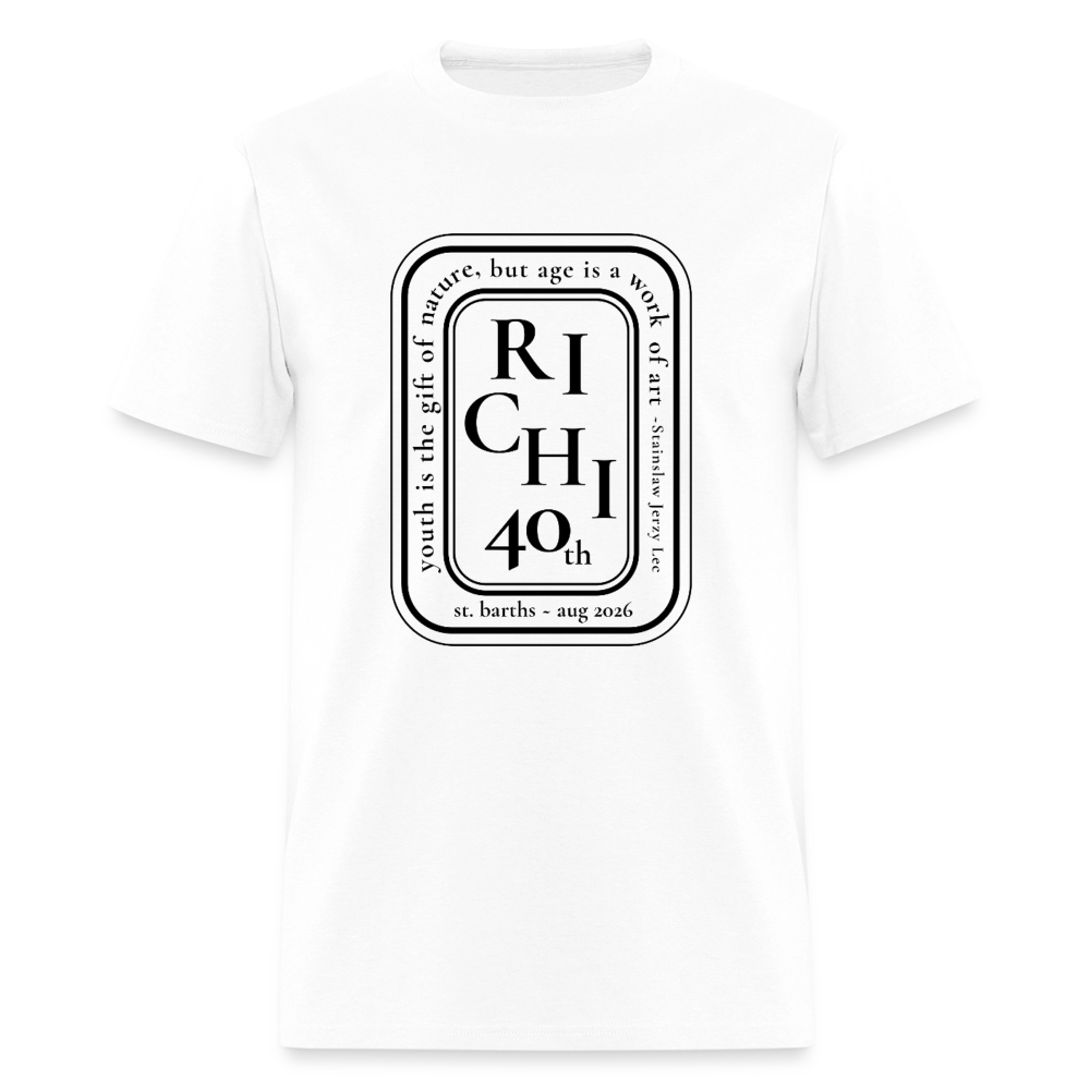Richi 40th Men's T-Shirt | GILDAN 5000 - white