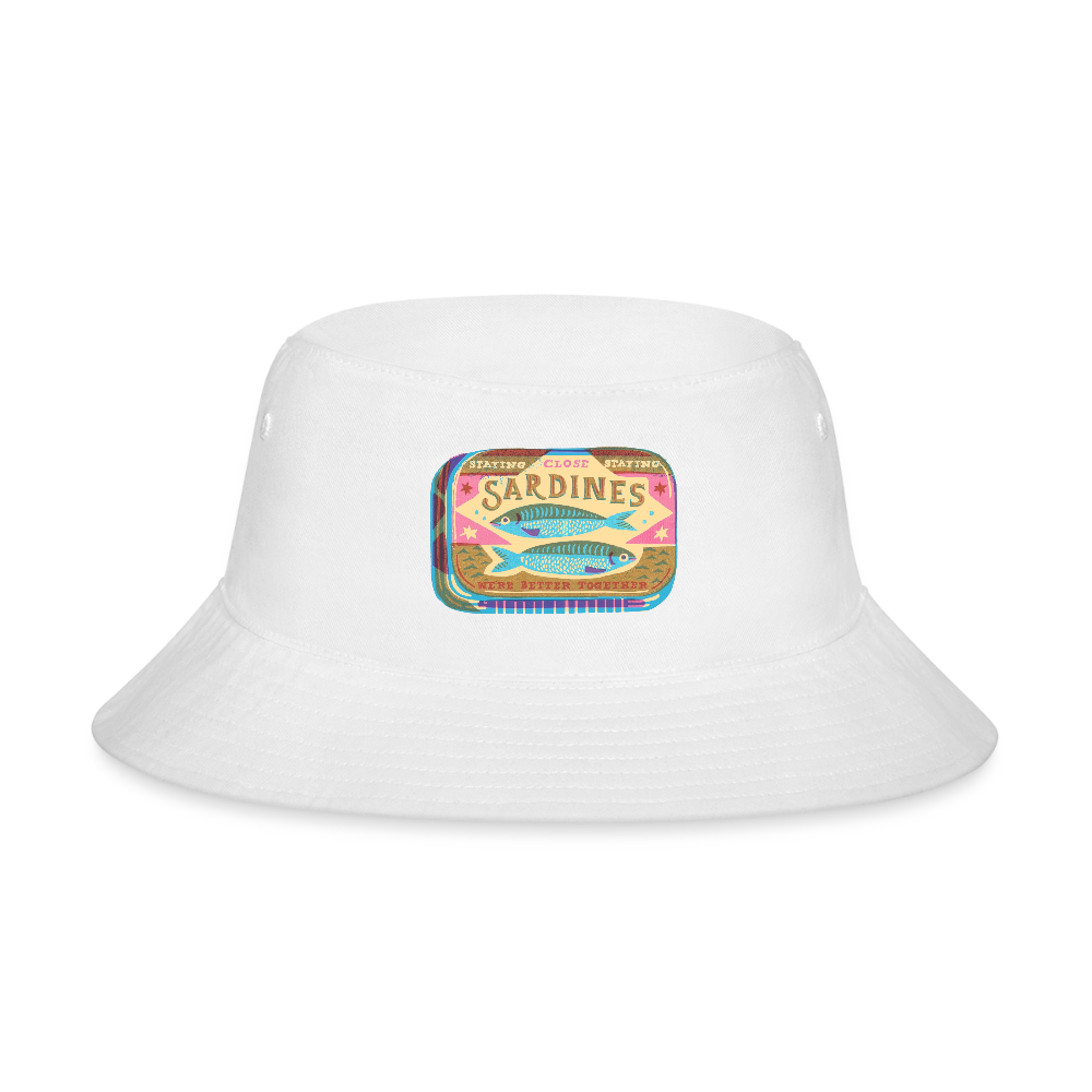 Sardines Better Together Bucket Hat - white
