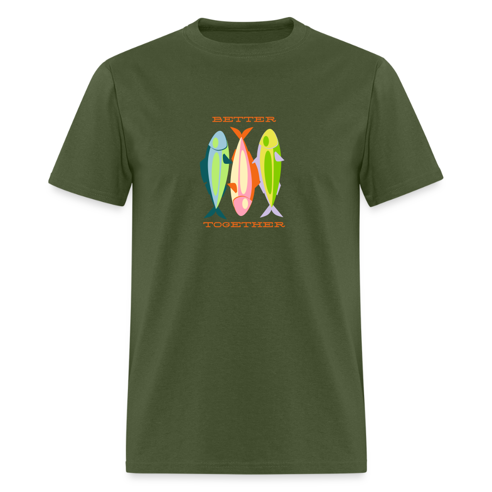 Better Together Sardines Unisex Classic T-Shirt - military green