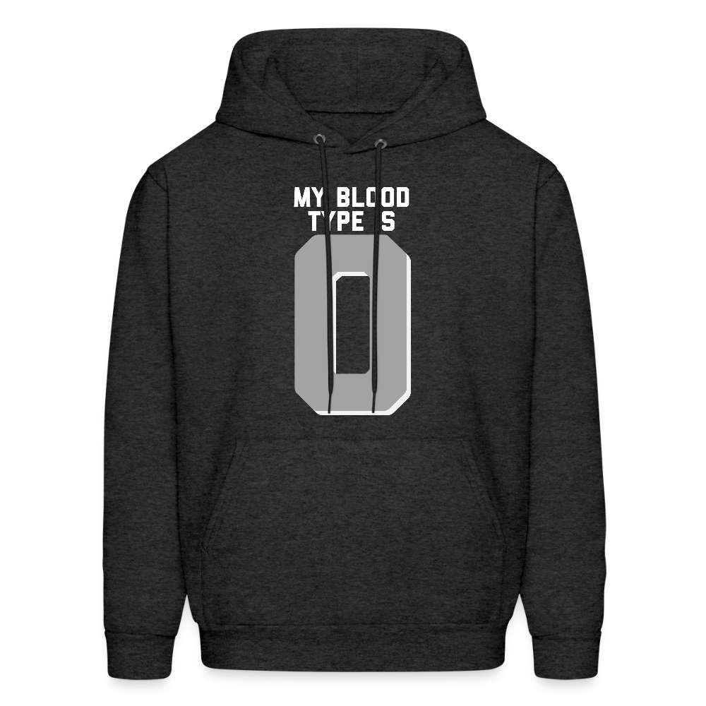 My Blood Type is O Men's Hoodie - charcoal grey