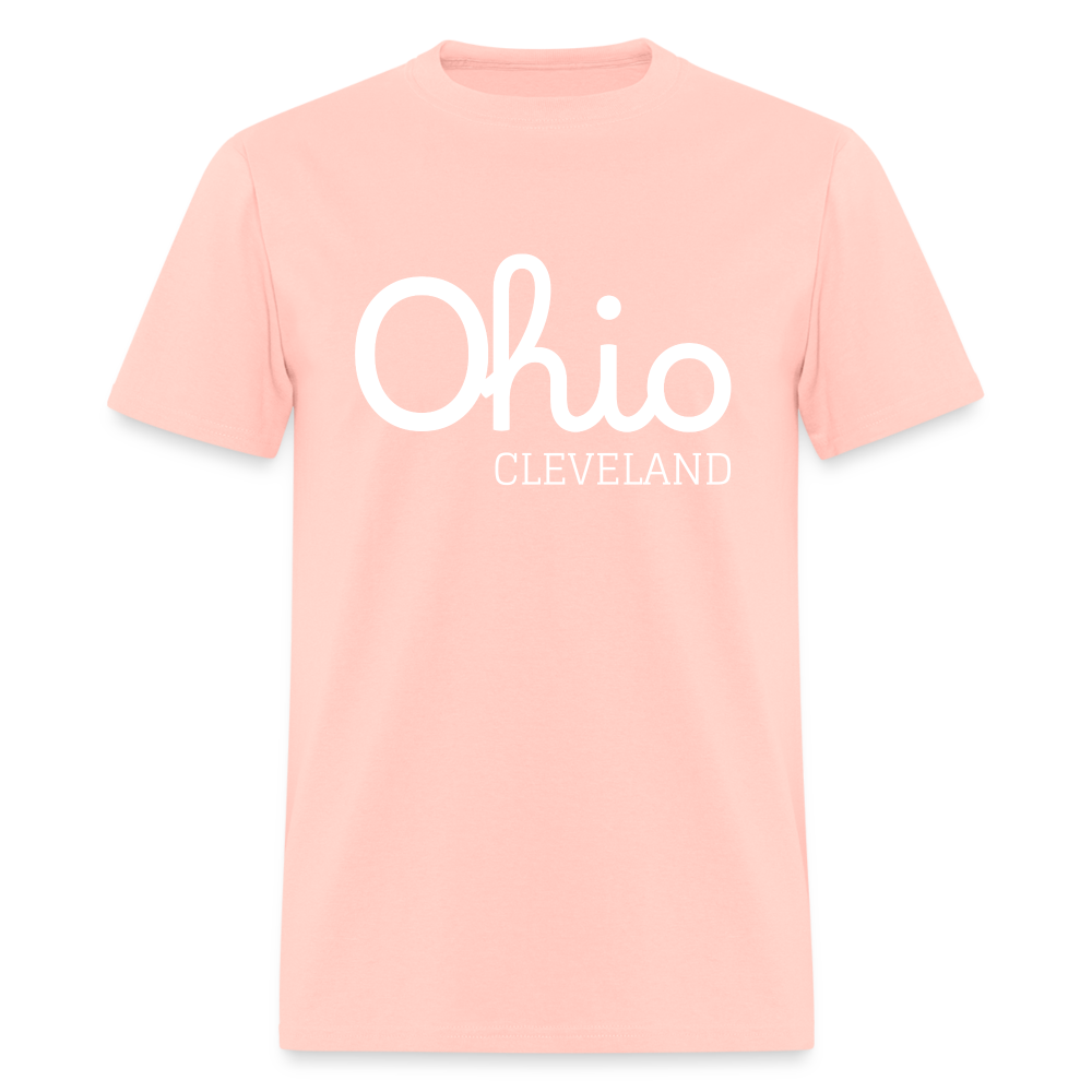 Cleveland (your hometown) Script Ohio Unisex Classic T-Shirt - blush pink
