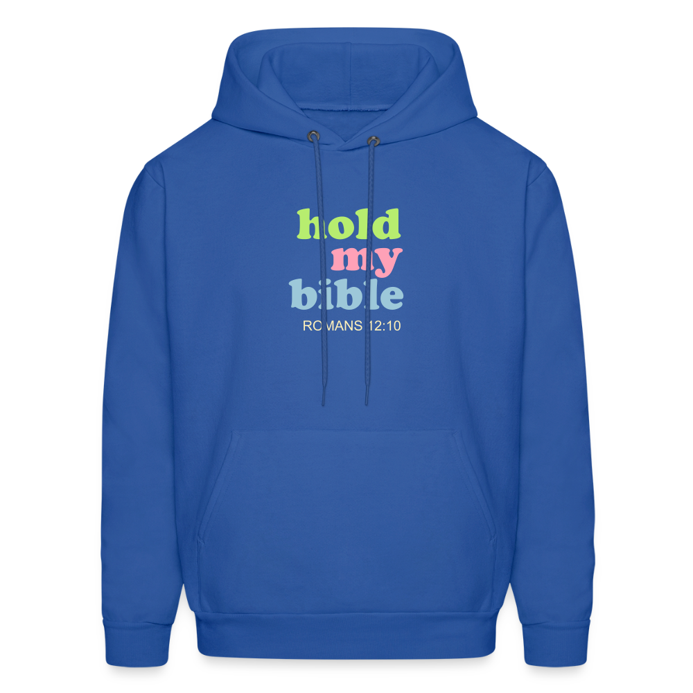 Hold My Bible Men's Hoodie - royal blue