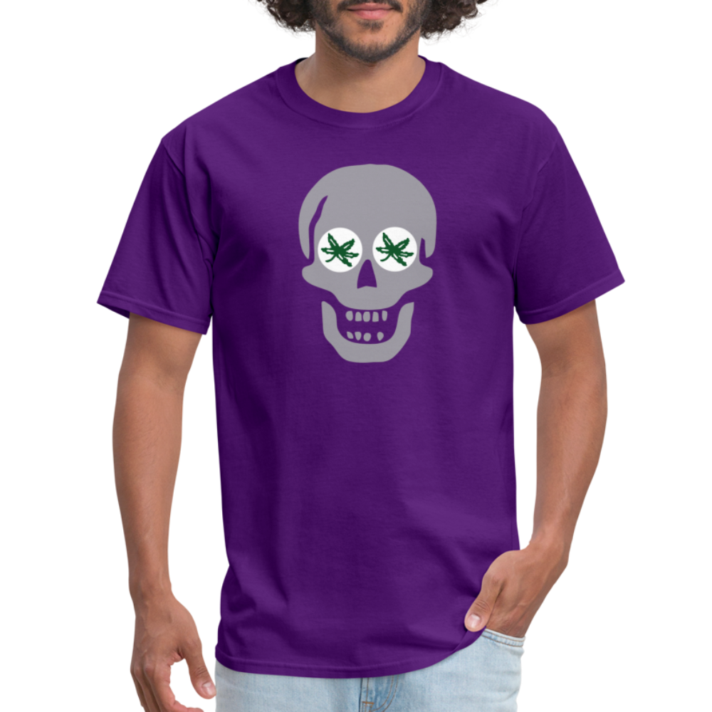 Skull BuckEYES Unisex Classic T-Shirt - purple