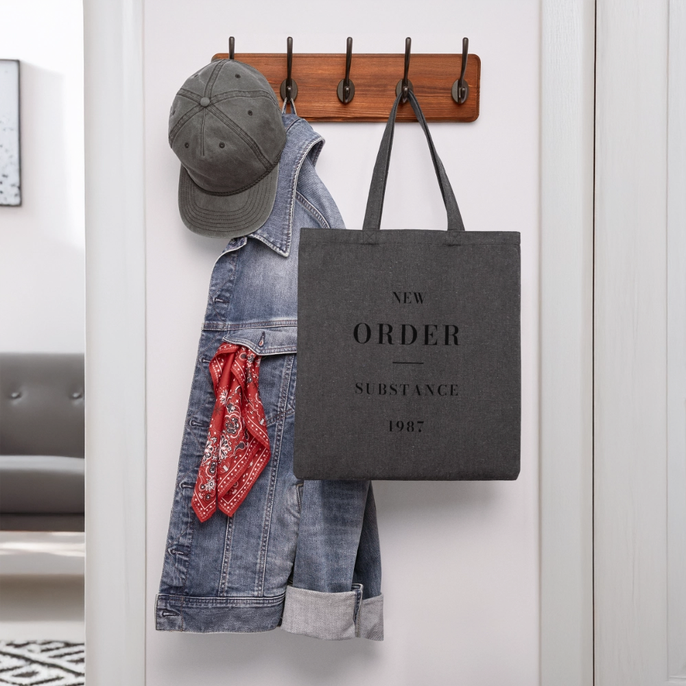 New Order Substance 1987 Recycled Tote Bag - charcoal grey