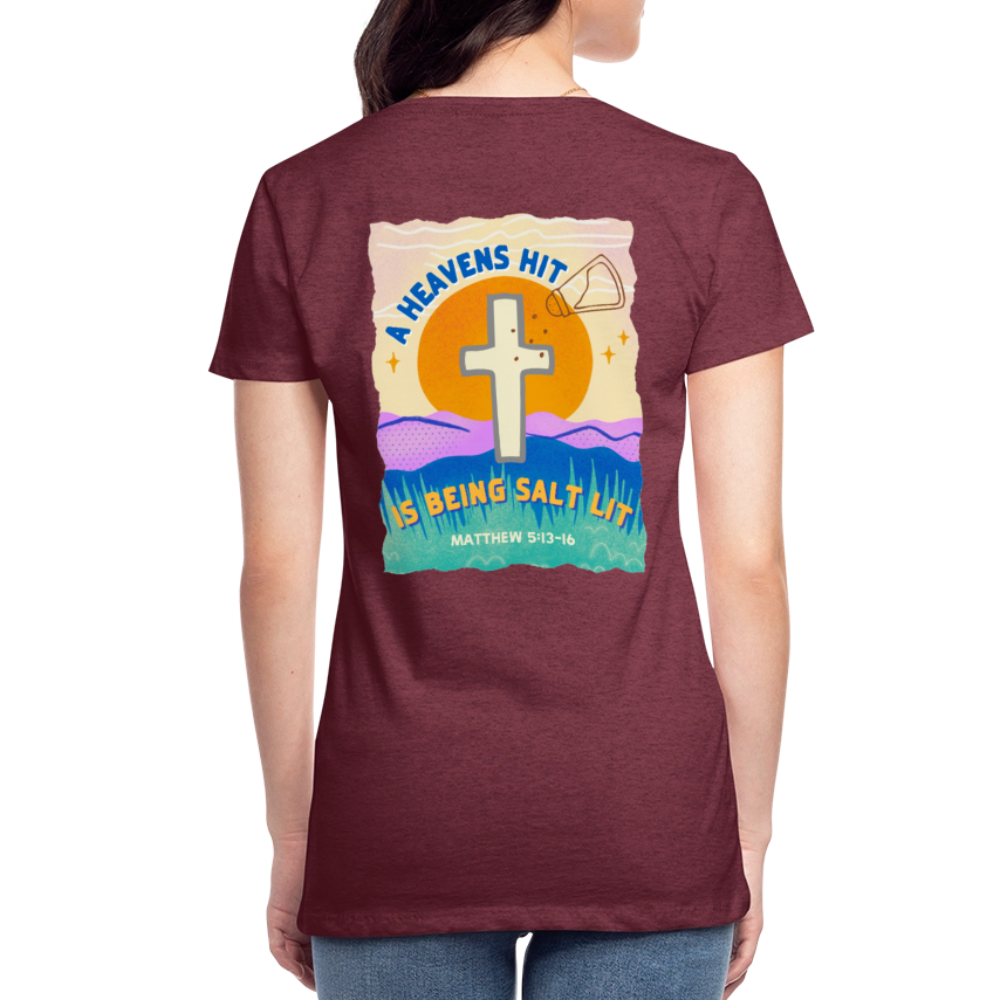 SALTLIT Scoop Neck - heather burgundy