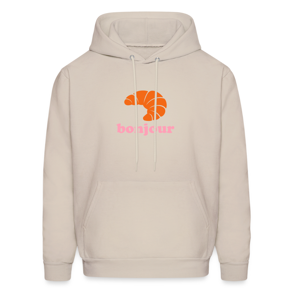 Bonjour Croissant Men's Hoodie - Sand