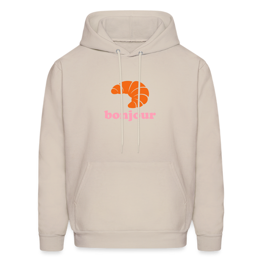Bonjour Croissant Men's Hoodie - Sand