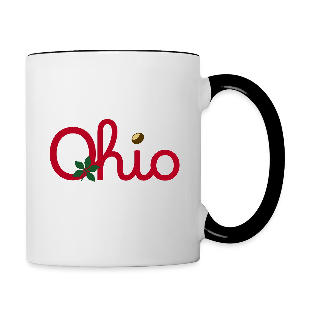 Ohio Script Contrast Coffee Mug - white/black