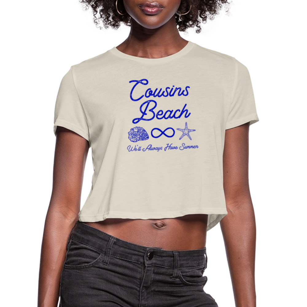 Cousins Beach Women's Cropped T-Shirt - dust
