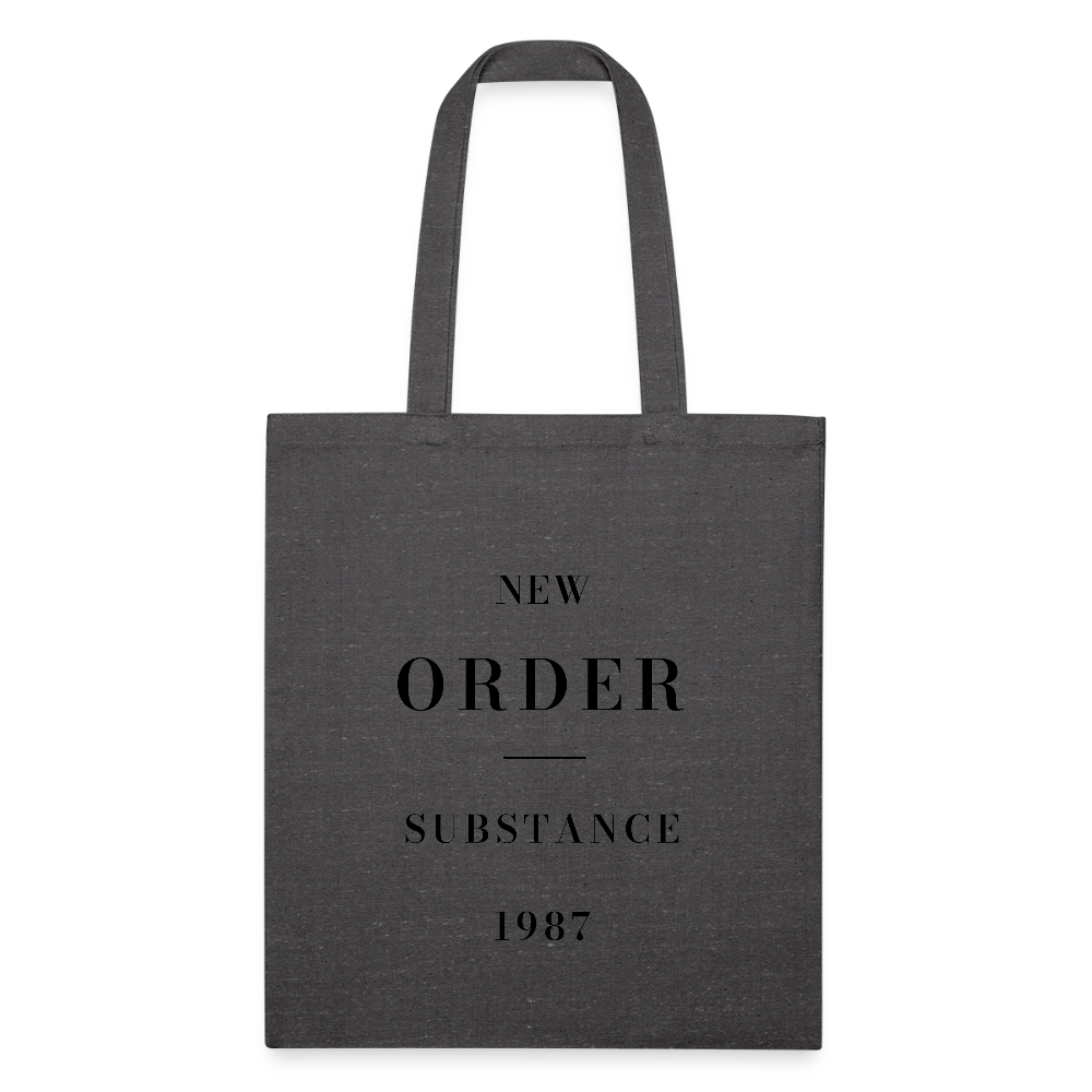 New Order Substance 1987 Recycled Tote Bag - charcoal grey