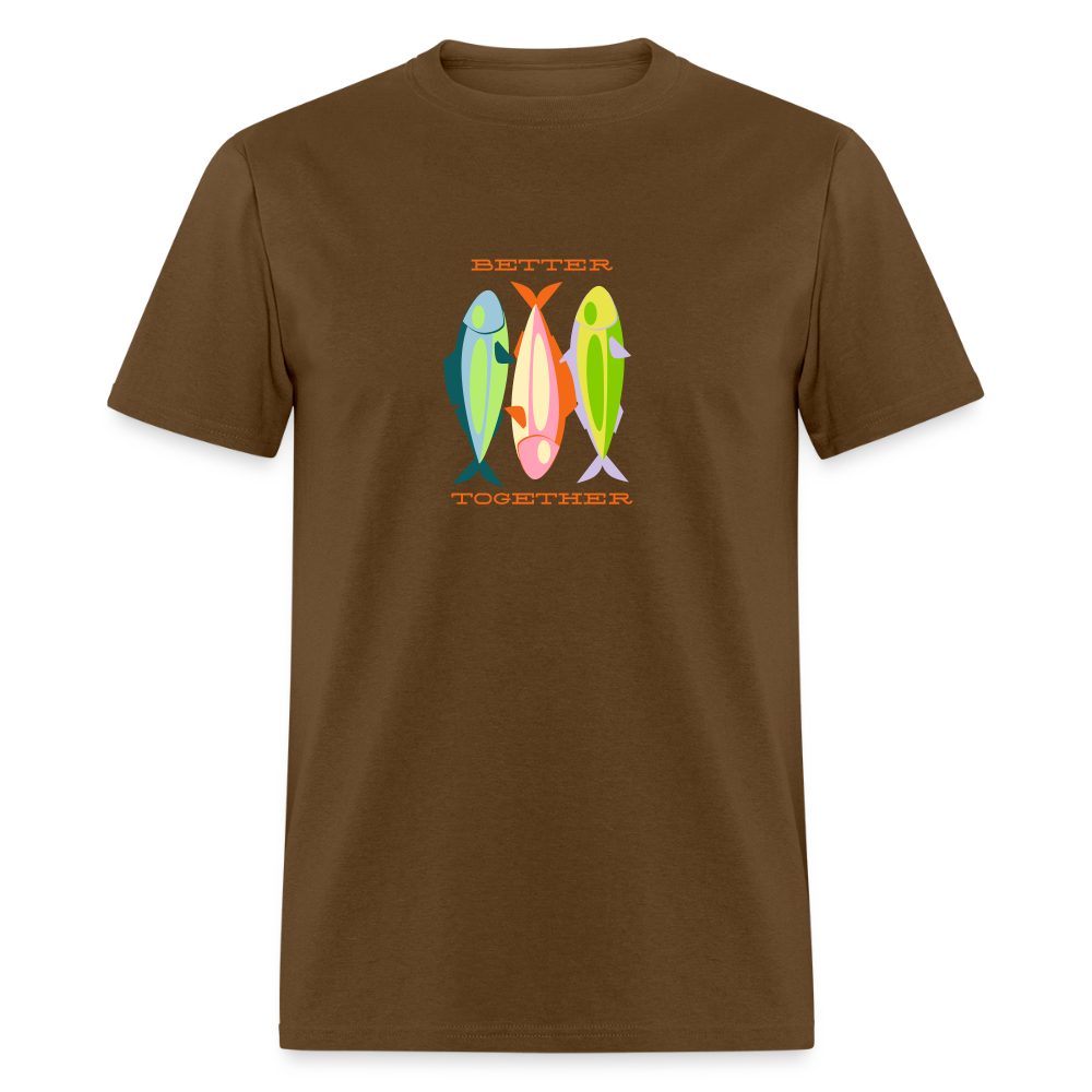 Better Together Sardines Unisex Classic T-Shirt - brown
