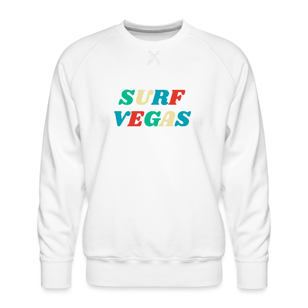 Surf Vegas Men’s Premium Sweatshirt - white