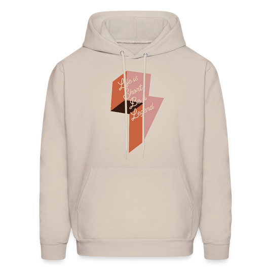 Life is Short Be a Legend Men's Hoodie - Sand