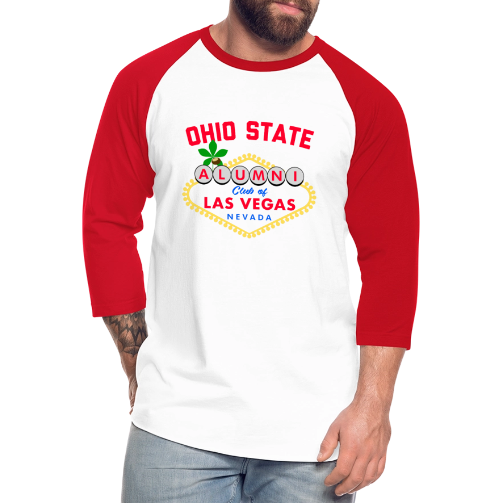 OSAC Baseball T-Shirt - white/red