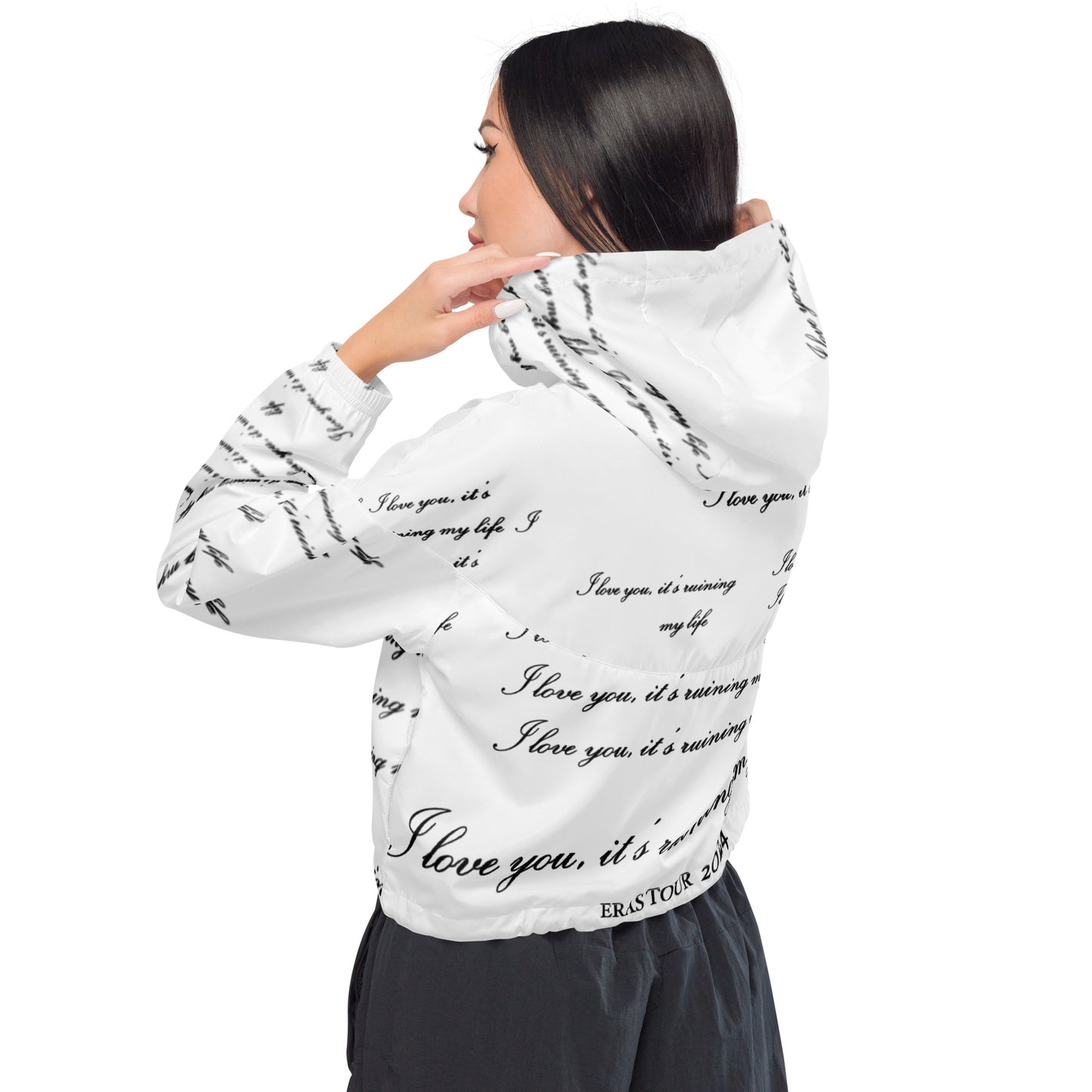 Fortnight I Love You TTPD Taylor Women’s cropped windbreaker