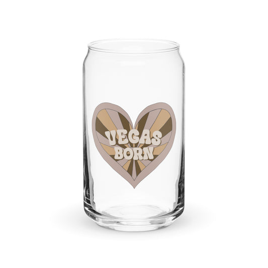Vegas Born Can-shaped glass