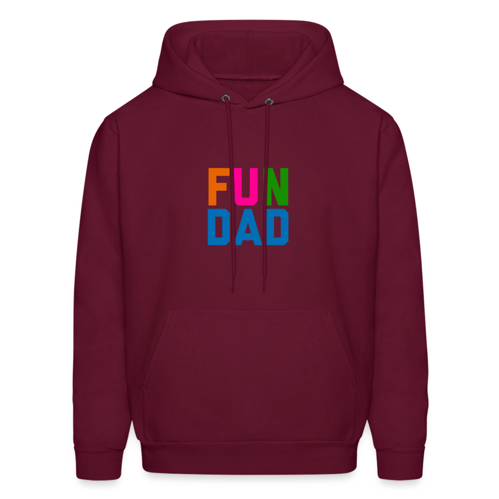 Fun Dad Men's Hoodie - burgundy