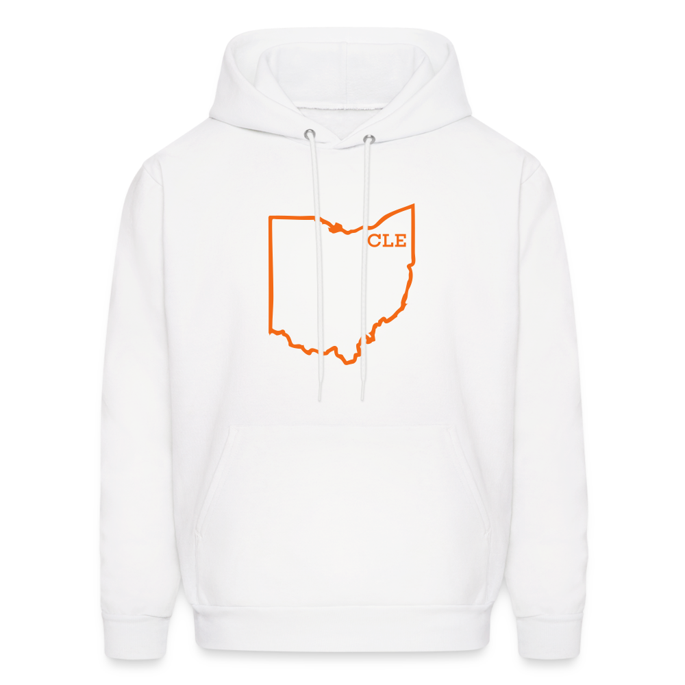 CLE Ohio Men's Hoodie - white