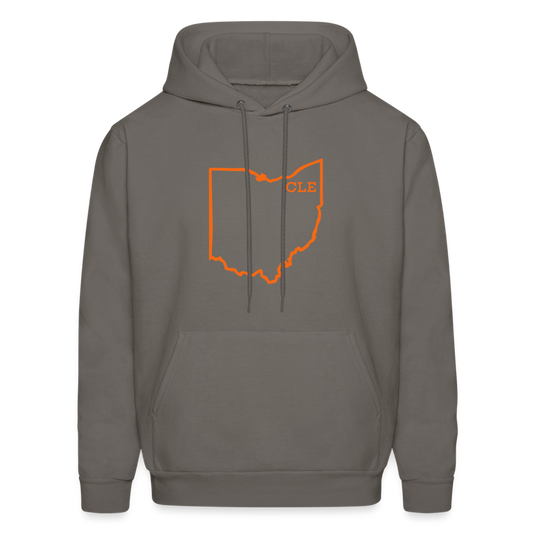 CLE Ohio Men's Hoodie - asphalt gray