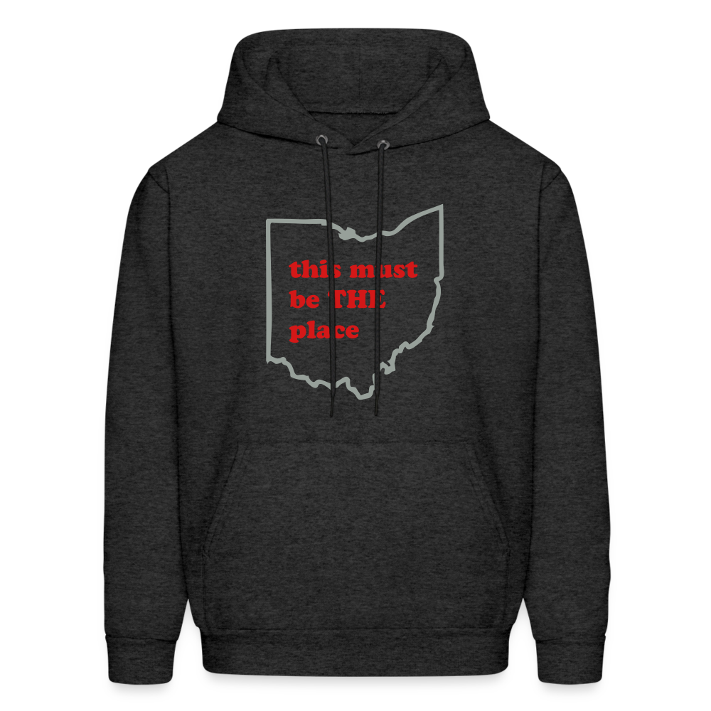This Must Be THE Place Men's Hoodie - charcoal grey