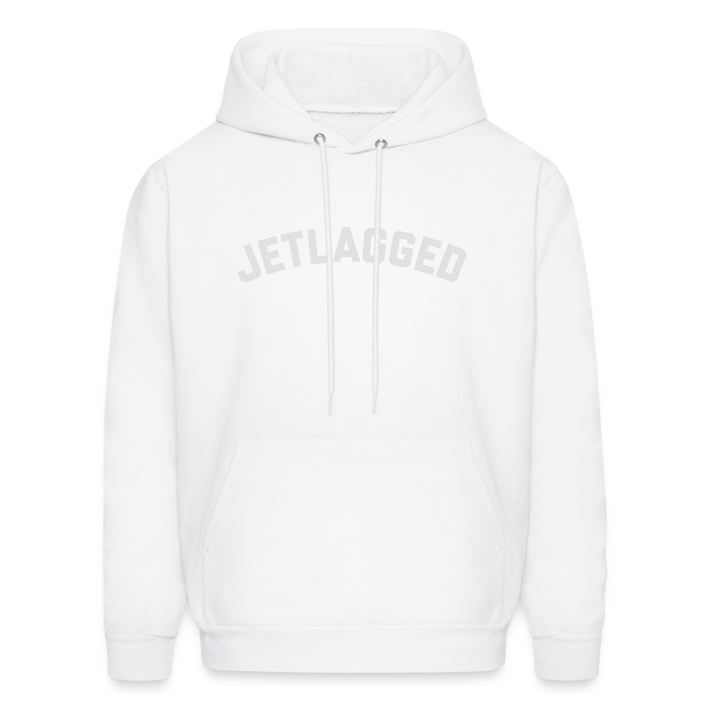 Jetlagged Men's Hoodie - white