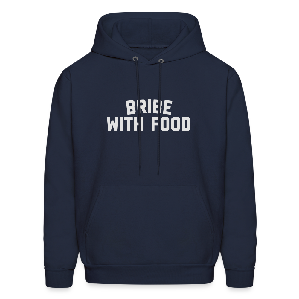Bribe With Food Men's Hoodie - navy