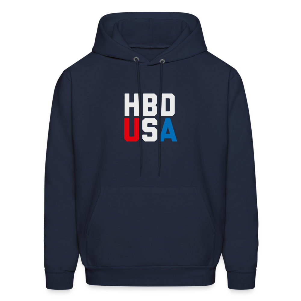 HBD USA Men's Hoodie - navy