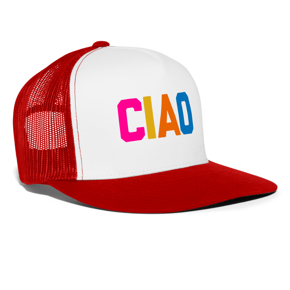 CIAO Trucker Hat - white/red
