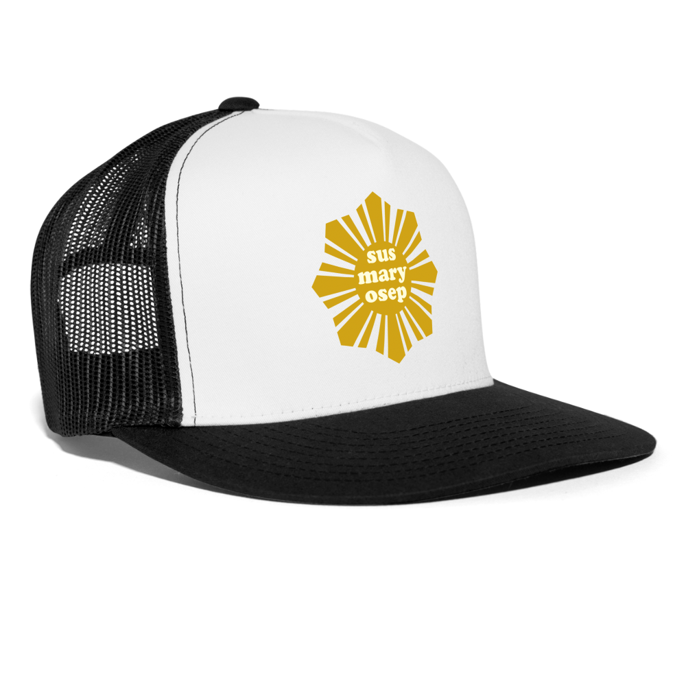 Susmaryosep Trucker Hat - white/black
