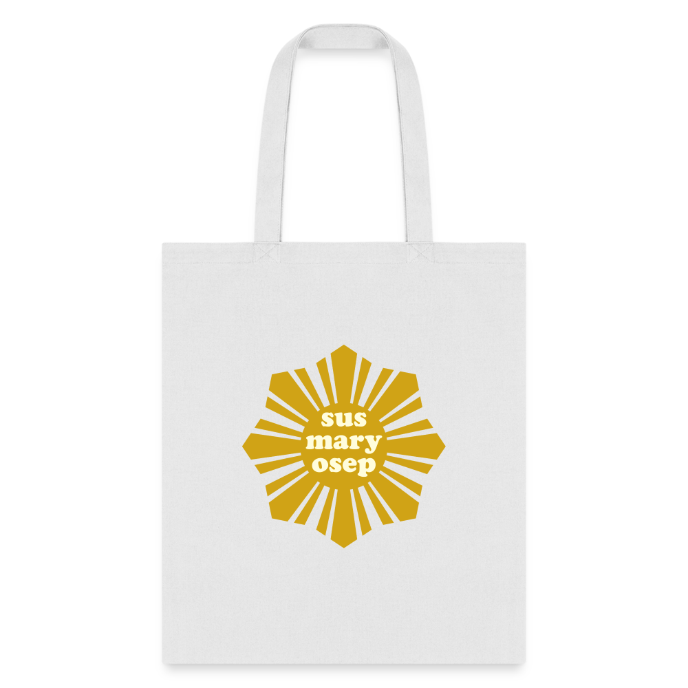 Susmaryosep Tote Bag - white