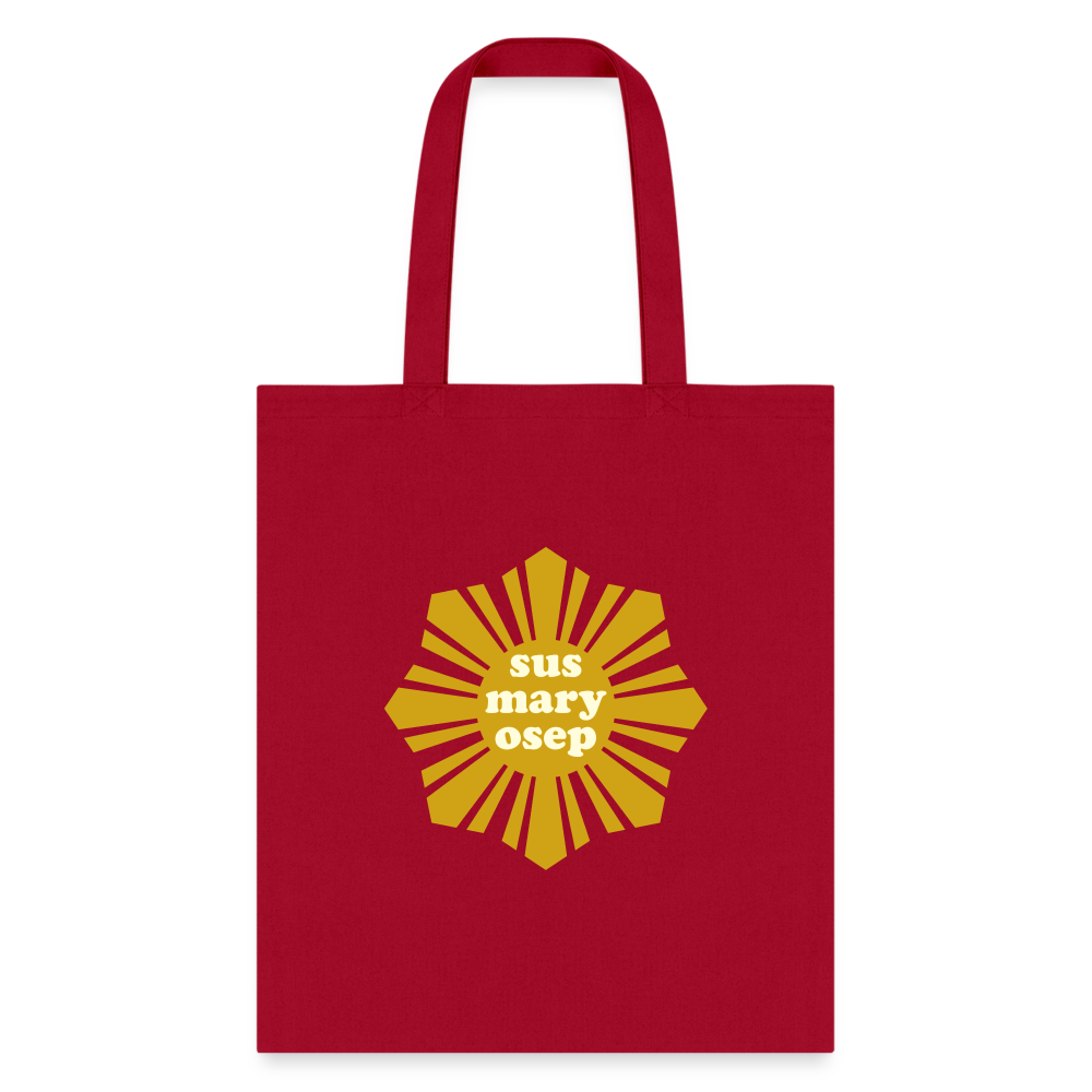 Susmaryosep Tote Bag - red