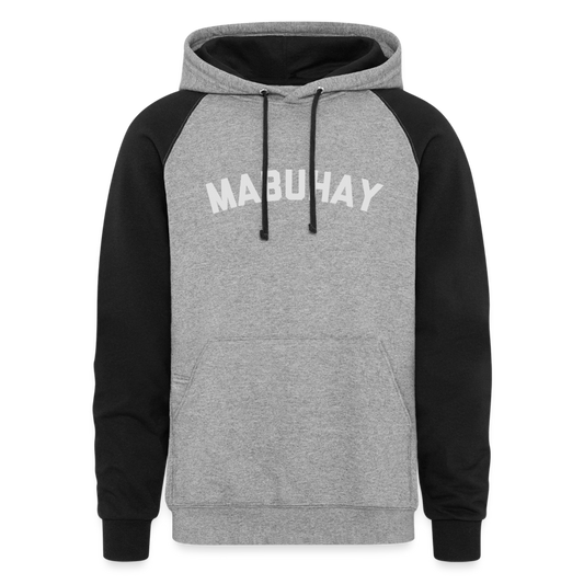 Mabuhay Colorblock Hoodie - heather gray/black