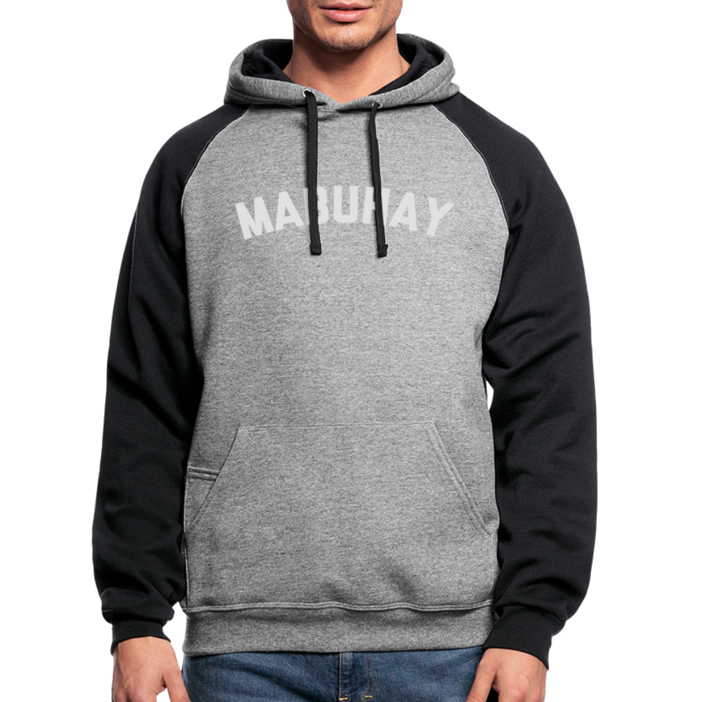 Mabuhay Colorblock Hoodie - heather gray/black